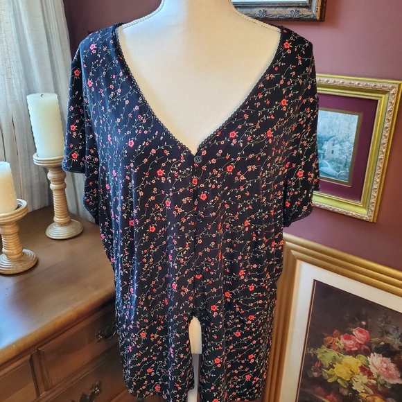 Vintage Plus Size floral 3X Notations - Picture 2 of 14